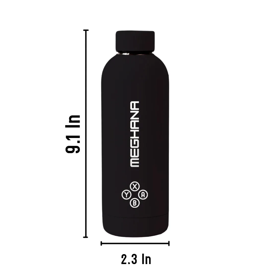 Customized Insulated Water Bottle 500ML Stainless Steel for Travel Office Gym Home - BPA Free, Leakproof