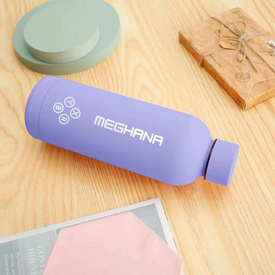 Customized Insulated Water Bottle 500ML Stainless Steel for Travel Office Gym Home - BPA Free, Leakproof