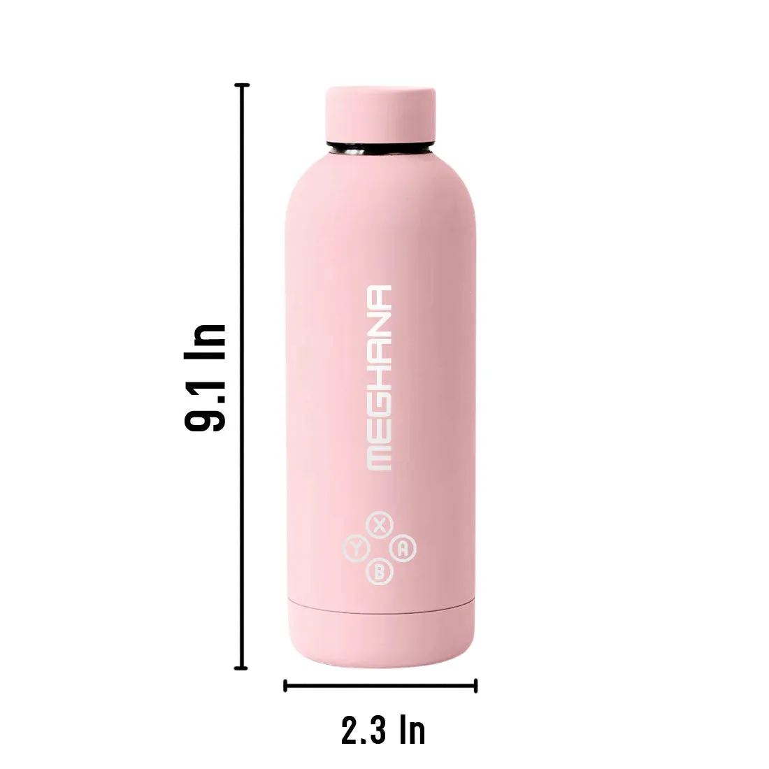 Customized Insulated Water Bottle 500ML Stainless Steel for Travel Office Gym Home - BPA Free, Leakproof