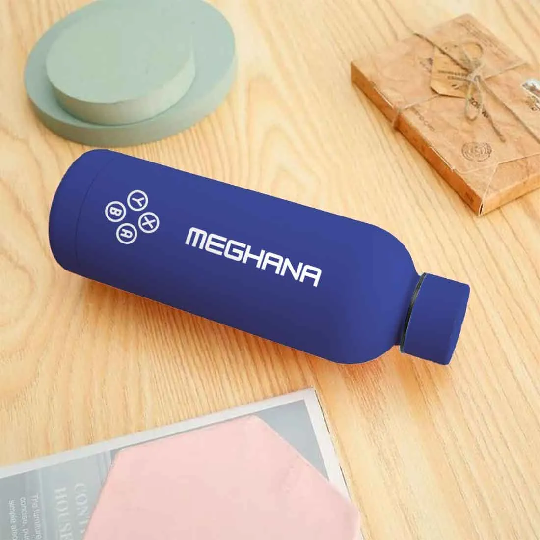 Customized Insulated Water Bottle 500ML Stainless Steel for Travel Office Gym Home - BPA Free, Leakproof