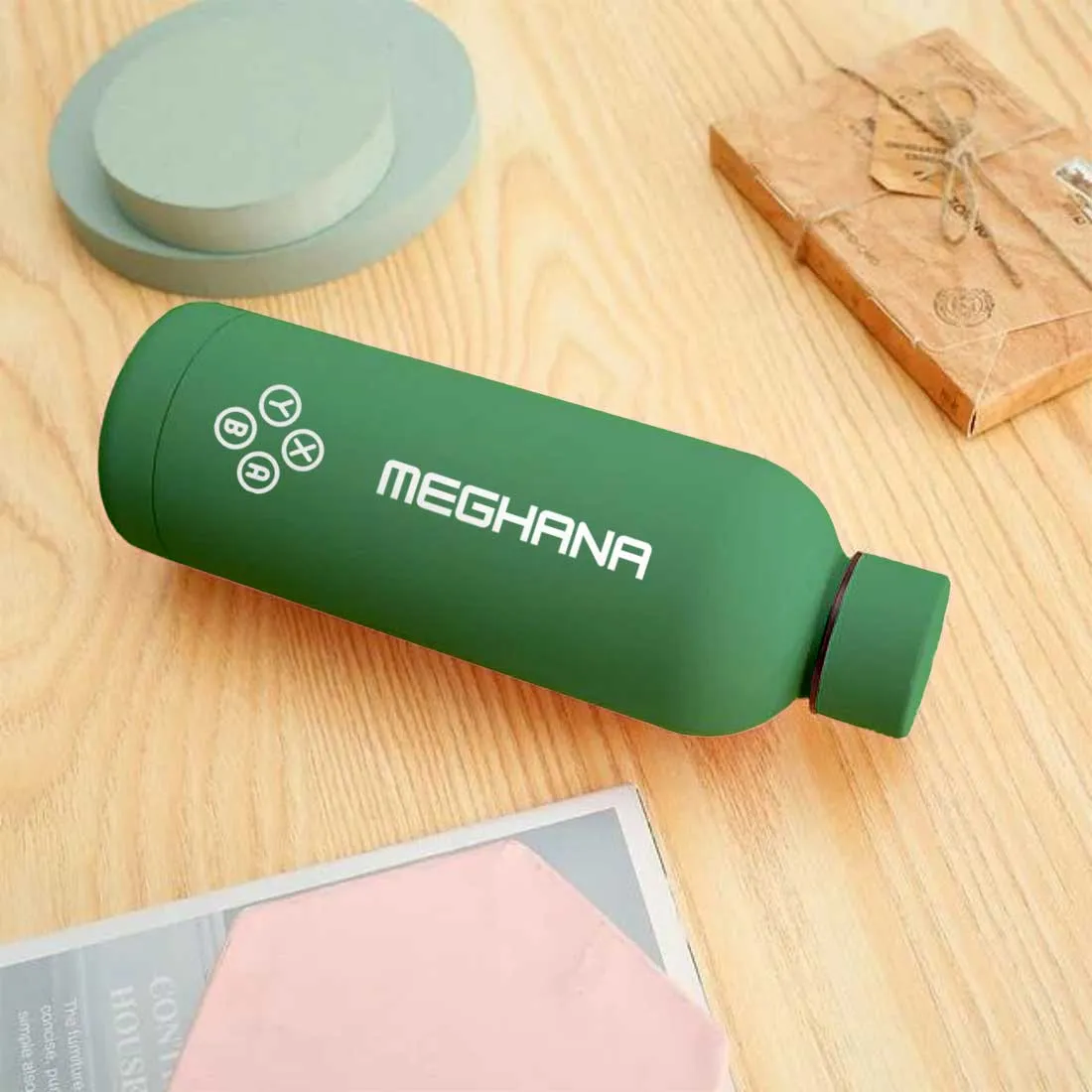 Customized Insulated Water Bottle 500ML Stainless Steel for Travel Office Gym Home - BPA Free, Leakproof