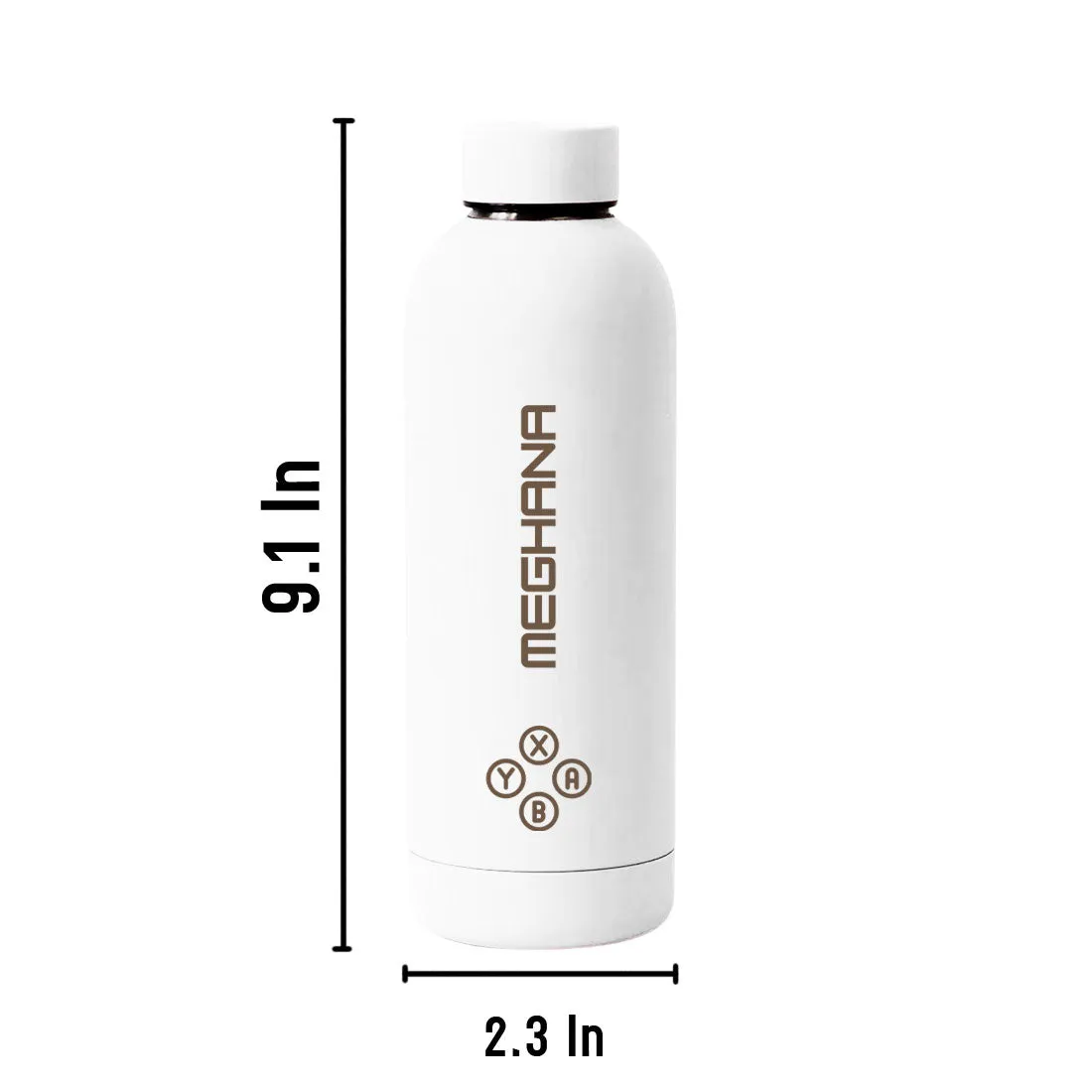 Customized Insulated Water Bottle 500ML Stainless Steel for Travel Office Gym Home - BPA Free, Leakproof