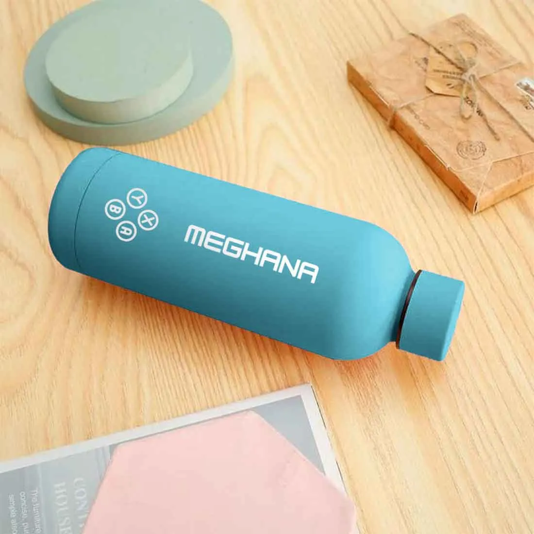 Customized Insulated Water Bottle 500ML Stainless Steel for Travel Office Gym Home - BPA Free, Leakproof