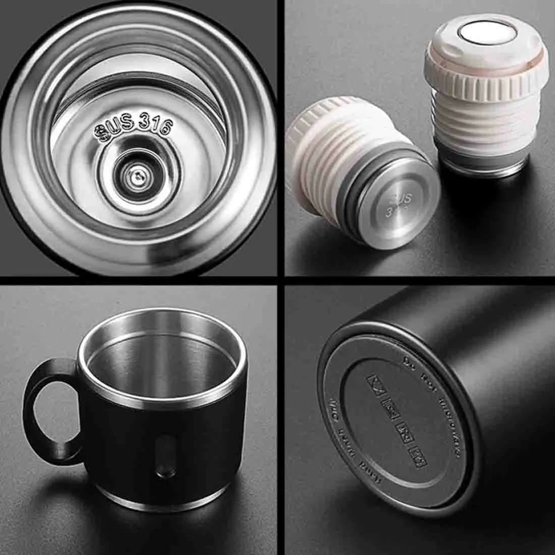 Customized Thermos Coffee Cup Flask Travel Gift Box Stainless Steel - Add Full Name