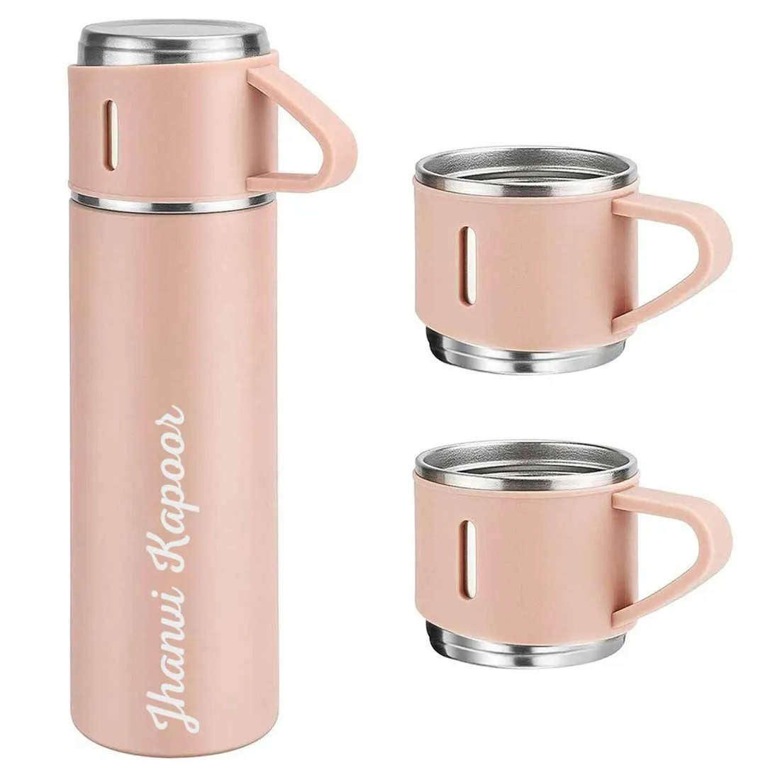 Customized Thermos Coffee Cup Flask Travel Gift Box Stainless Steel - Add Full Name