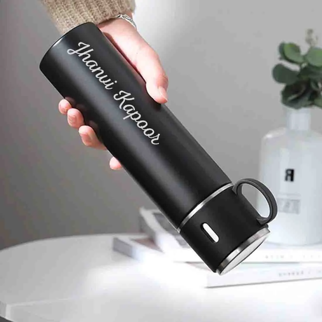 Customized Thermos Coffee Cup Flask Travel Gift Box Stainless Steel - Add Full Name