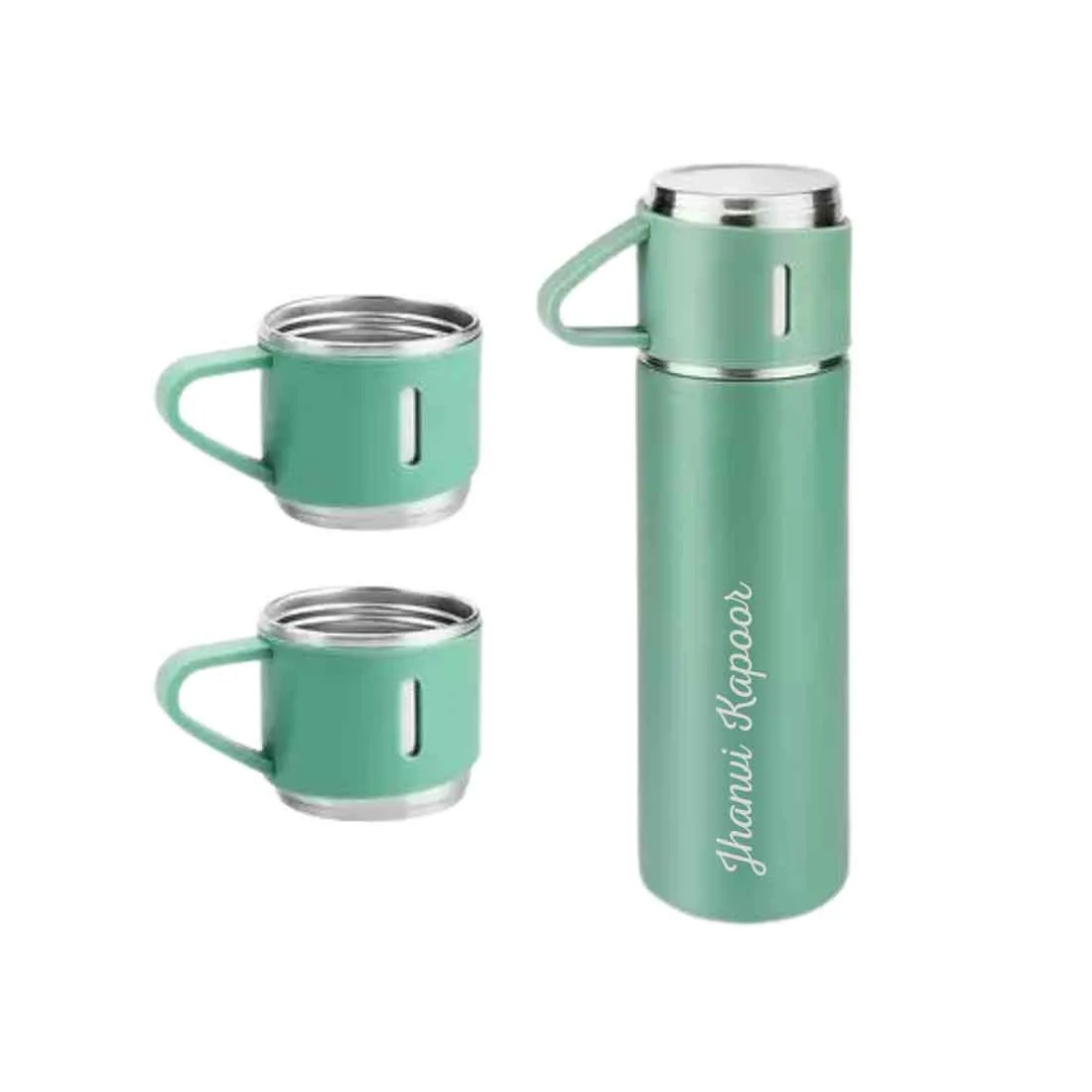 Customized Thermos Coffee Cup Flask Travel Gift Box Stainless Steel - Add Full Name