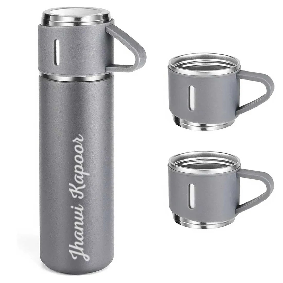 Customized Thermos Coffee Cup Flask Travel Gift Box Stainless Steel - Add Full Name