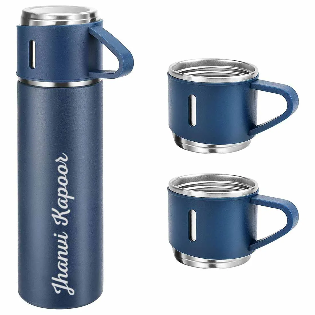 Customized Thermos Coffee Cup Flask Travel Gift Box Stainless Steel - Add Full Name