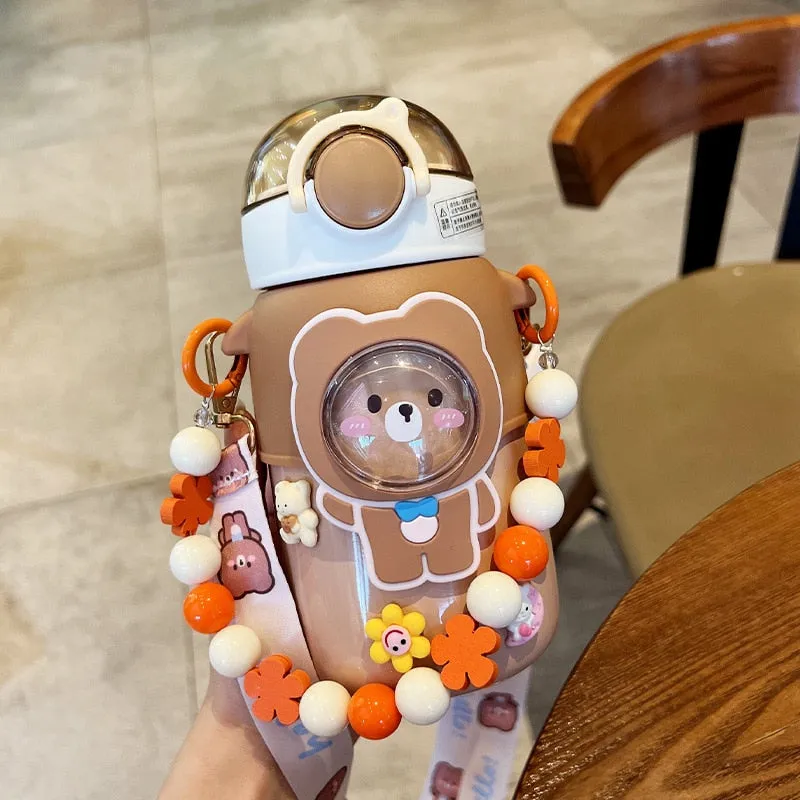 Cute Animal Stainless Steel Water Bottle