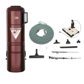 Cyclovac H725 & SEBO ET-1 Attachment Kit with 30' hose