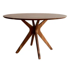 Dana Round Walnut Dining Table