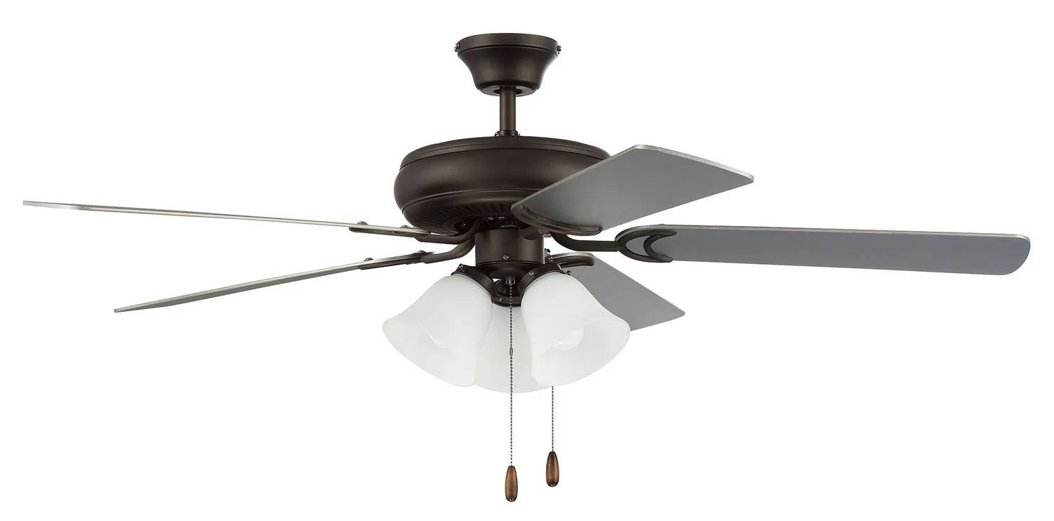 Decorator's Choice 3-Light Kit 52" Ceiling Fan in Espresso