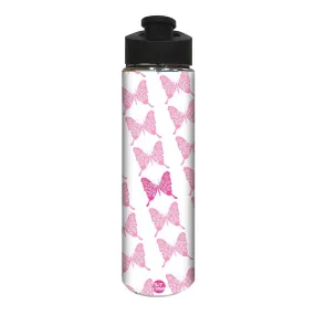 Designer Stainless Steel Sipper Bottle -  Pink Butterfly