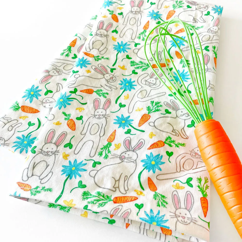 Easter Tea Towel Gift Set: Hippity Hop   Egg-cellent Printed Kitchen Towels