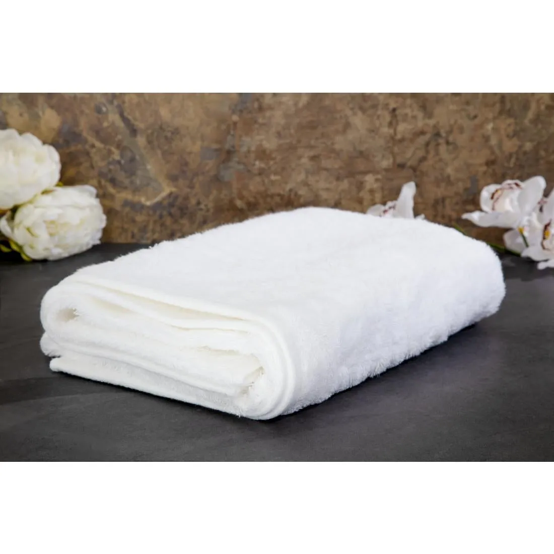 EcoKnit Bath Towel White, 650gsm - HP389