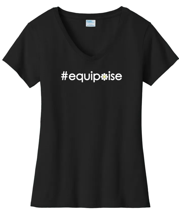 #equipoise VNeck Cotton Tee ...  Ladies Fashion Fit