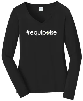 #equipoise VNeck Cotton Tee ...  Ladies Fashion Fit