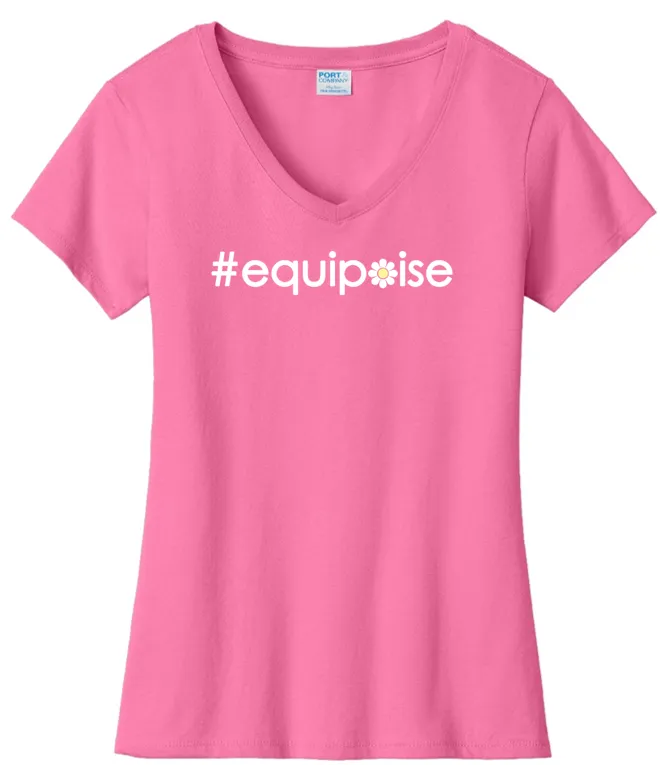 #equipoise VNeck Cotton Tee ...  Ladies Fashion Fit