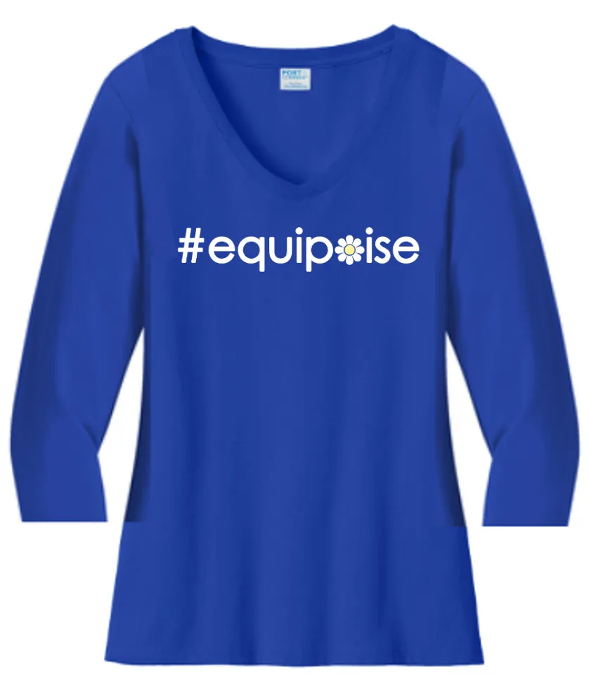 #equipoise VNeck Cotton Tee ...  Ladies Fashion Fit