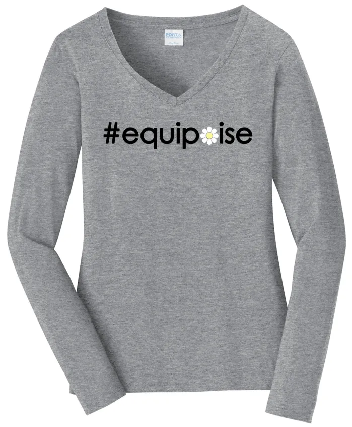 #equipoise VNeck Cotton Tee ...  Ladies Fashion Fit