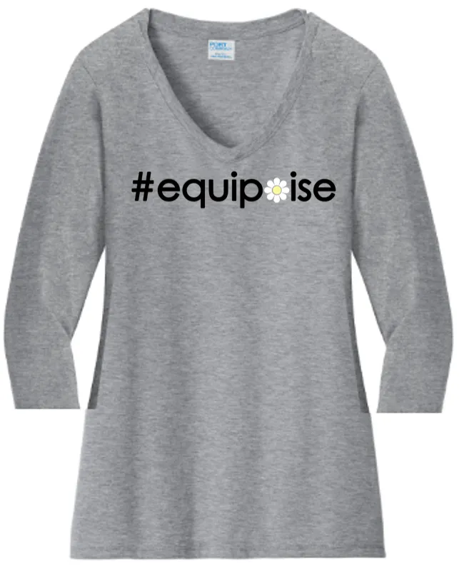 #equipoise VNeck Cotton Tee ...  Ladies Fashion Fit