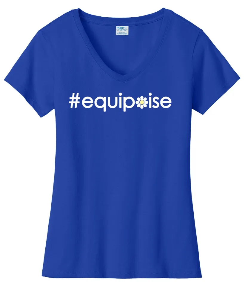 #equipoise VNeck Cotton Tee ...  Ladies Fashion Fit