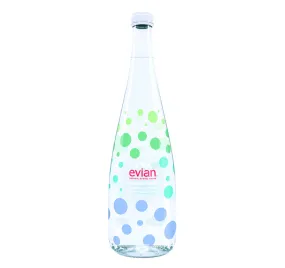 Evian By Virgil Abloh Glass Bottle Clear