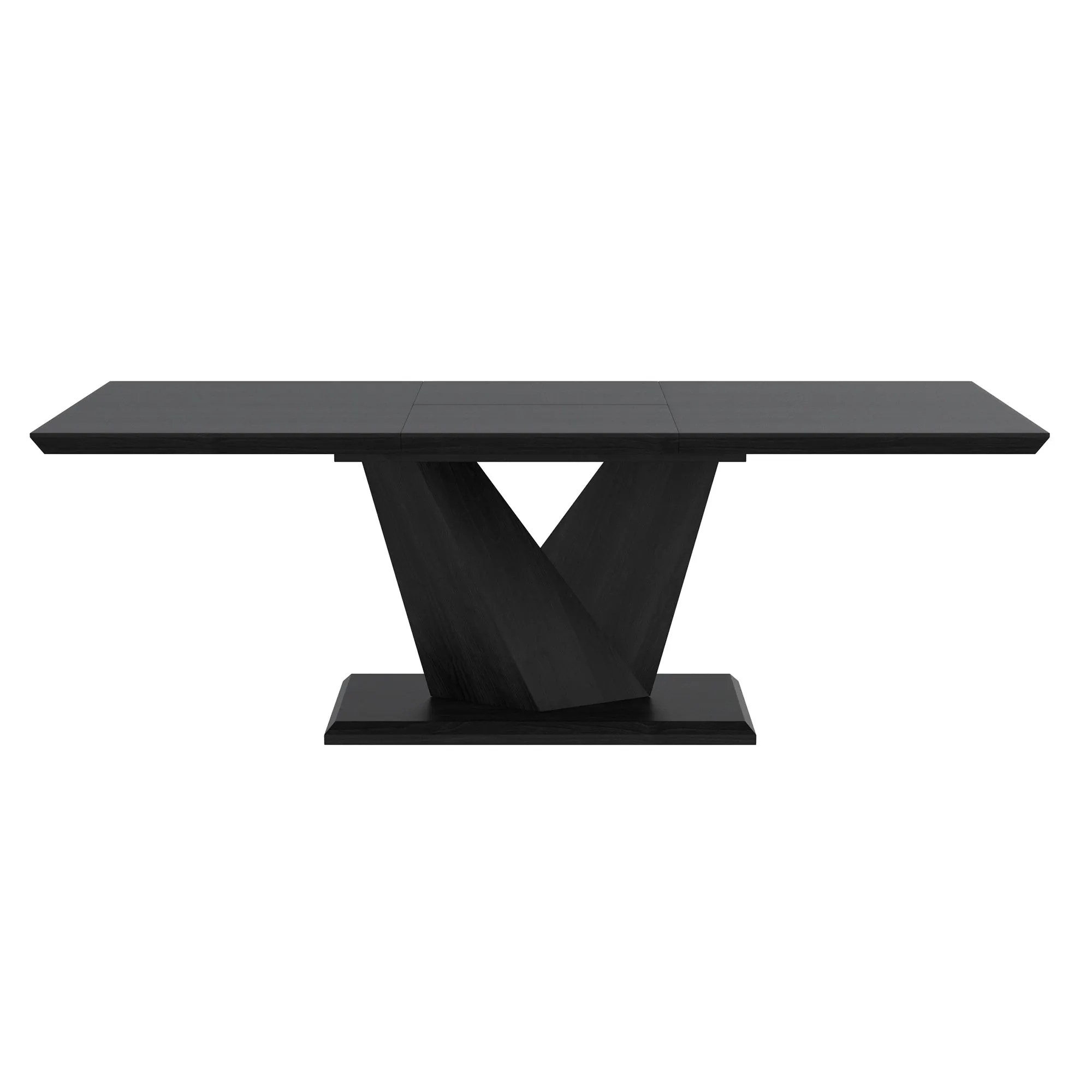 Extendable Rectangular Dining Table Eclipse Black