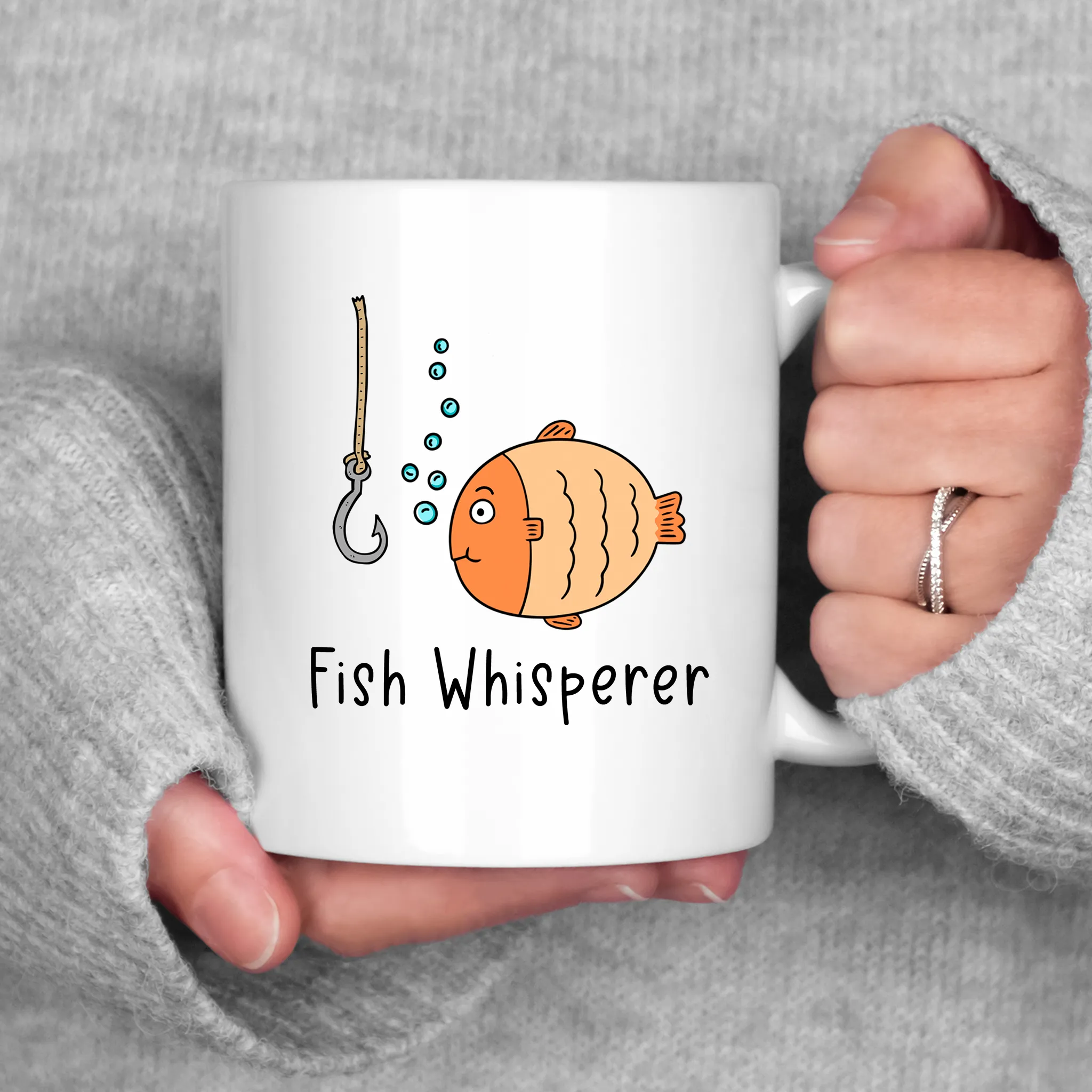 Fish Whisperer Mug Fishing Coffee Cup