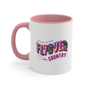 Flyover Country Blush/White Coffee Mug, 11oz