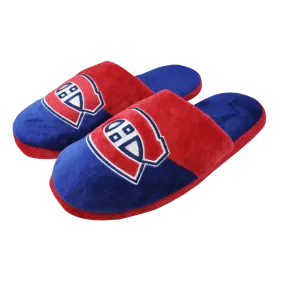 FOCO Men's NHL Montreal Canadiens Big Logo Slippers