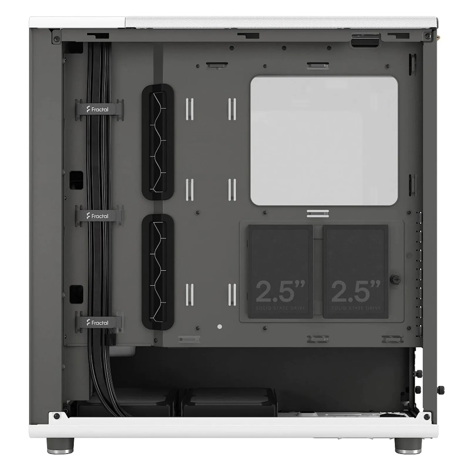 Fractal Design North Chalk White TG Clear ATX Case