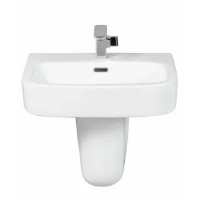 Frontline White Modo 550mm Semi-Pedestal Basin