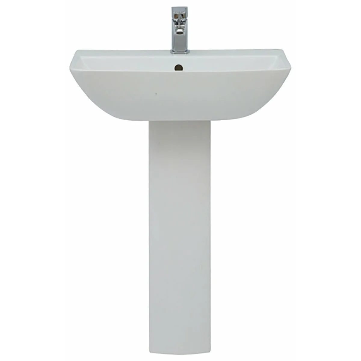 Frontline White Summit 600mm Full Pedestal Basin