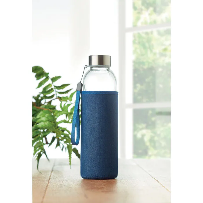 Glass Bottle In Pouch 500 ml | UTAH DENIM - MO6192