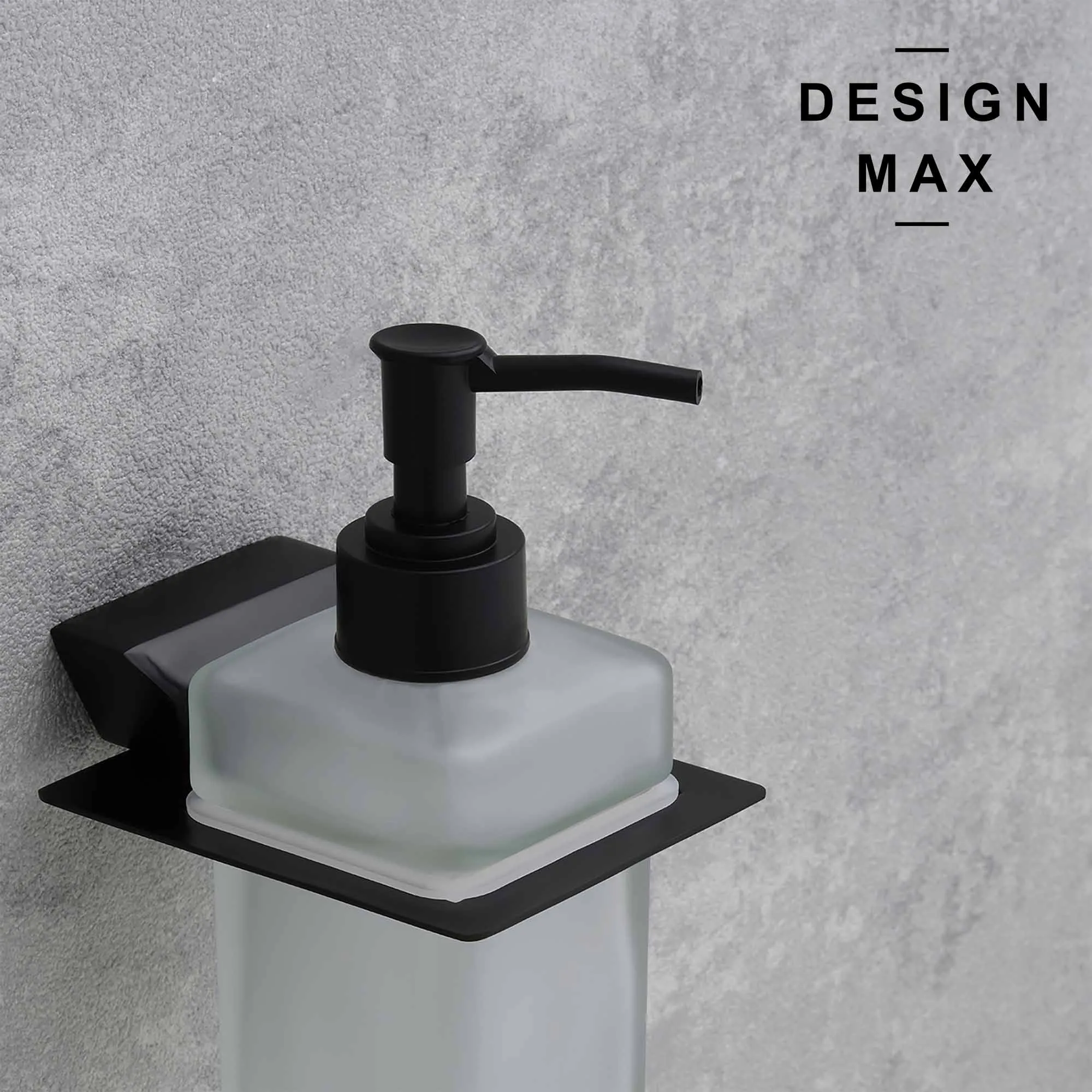 Glass Bottle Wall Mounted Soap Dispenser Holder