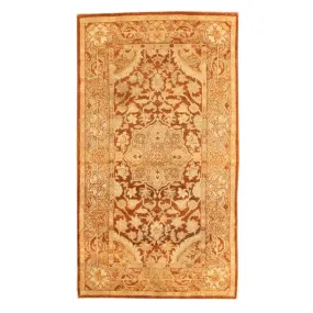 Gold Antique Indian Amritsar Rug - 4'0" x 7'2"