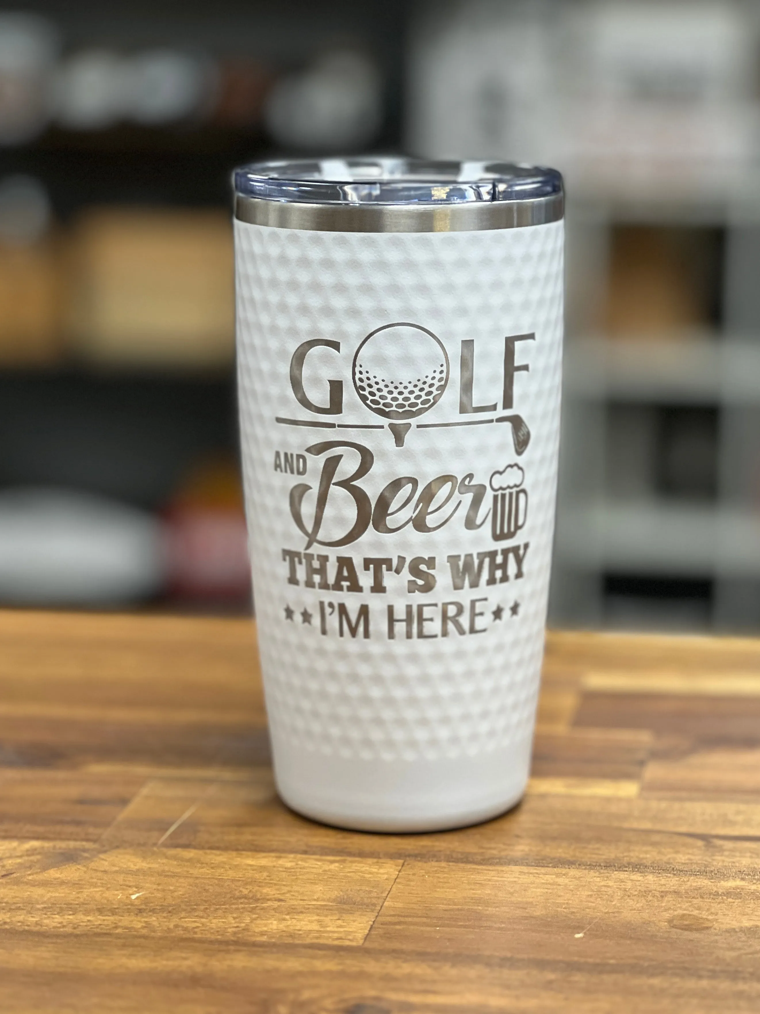 Golf Ball Textured Tumbler