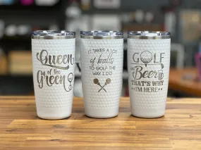 Golf Ball Textured Tumbler