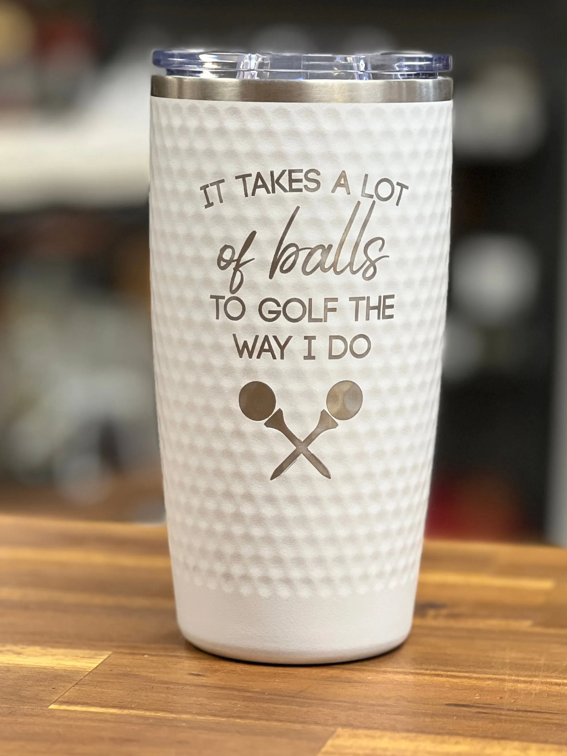 Golf Ball Textured Tumbler