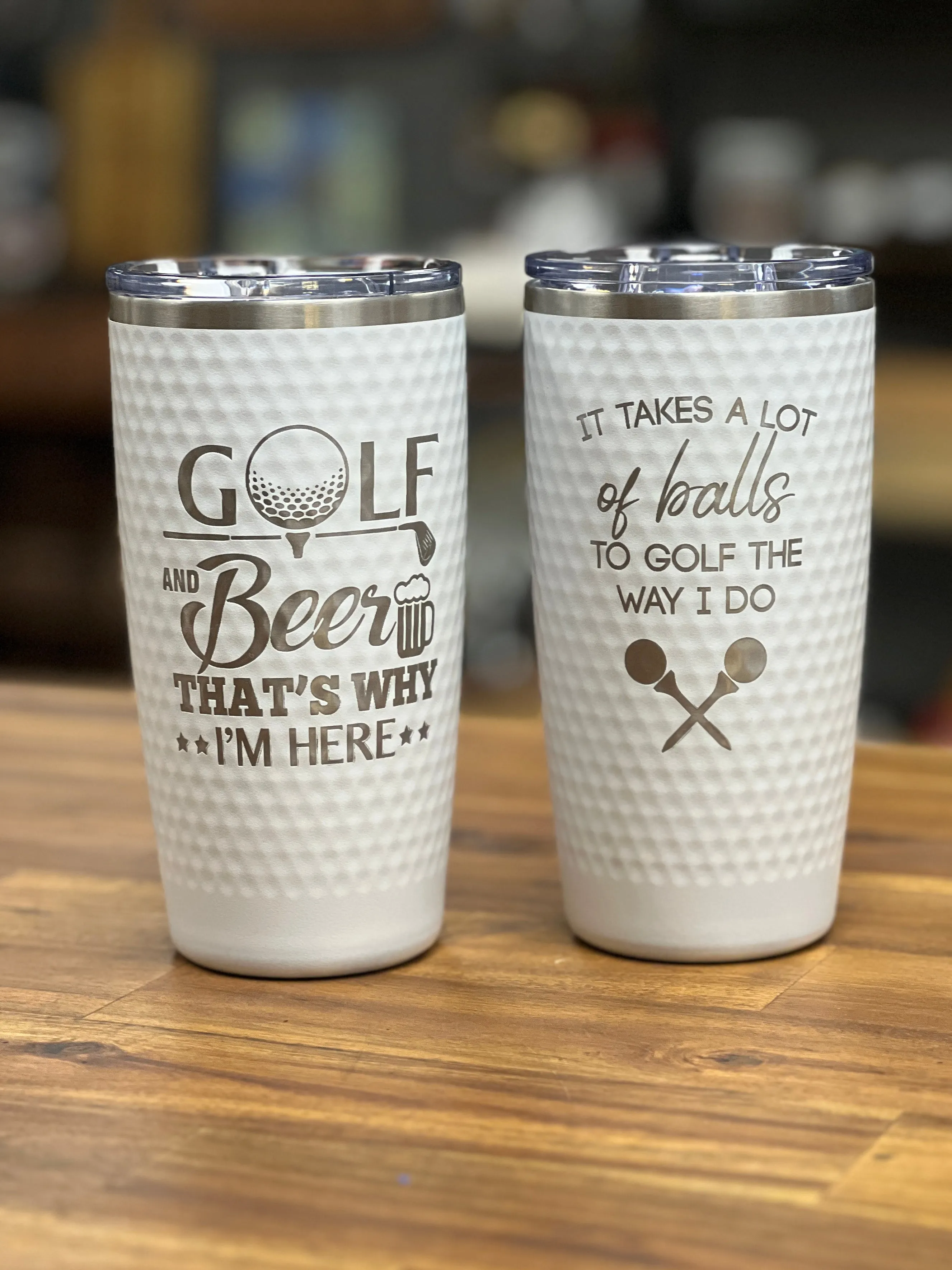 Golf Ball Textured Tumbler