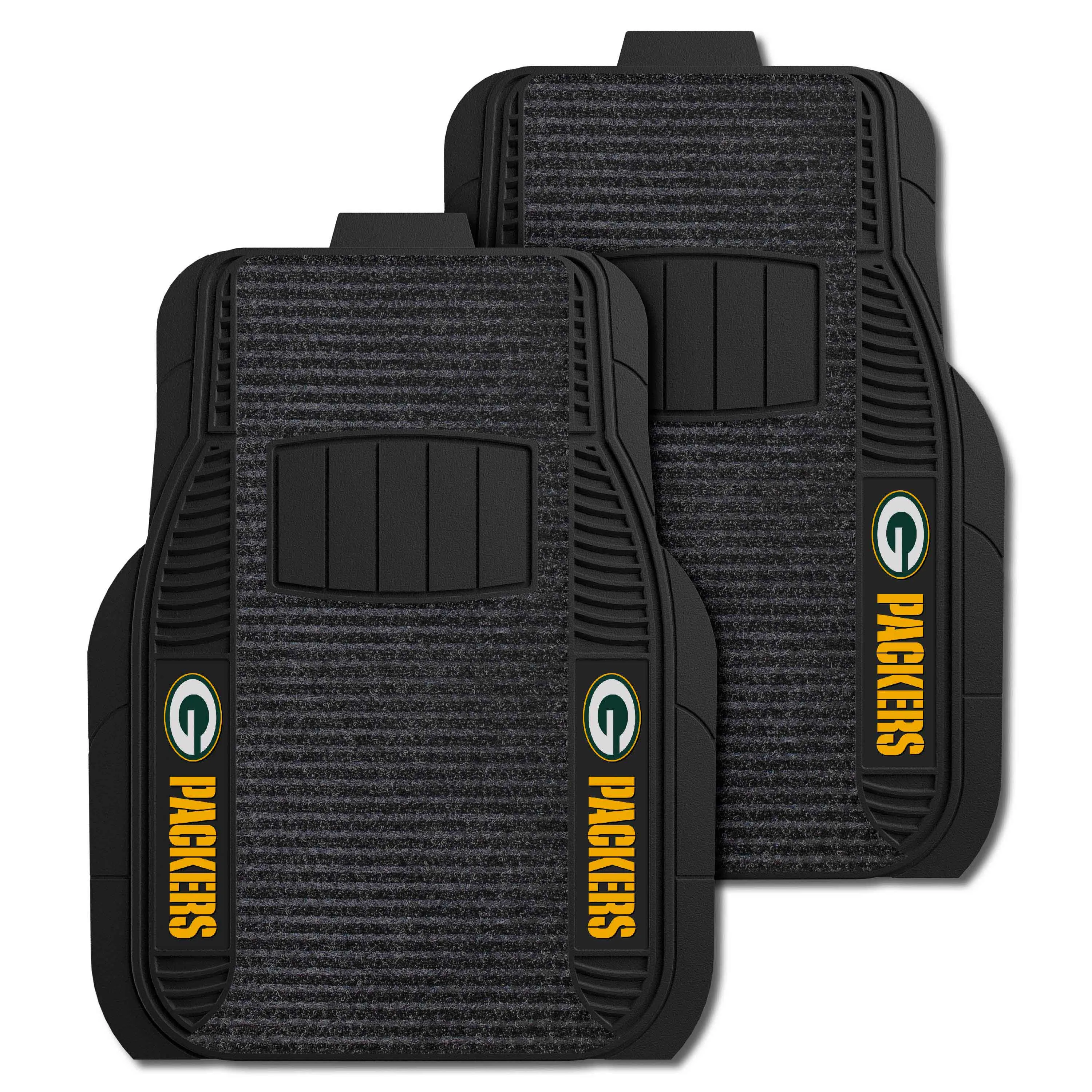 Green Bay Packers 2 Piece Deluxe Car Mat Set