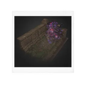 Hand-Painted Environment Art Face Towel