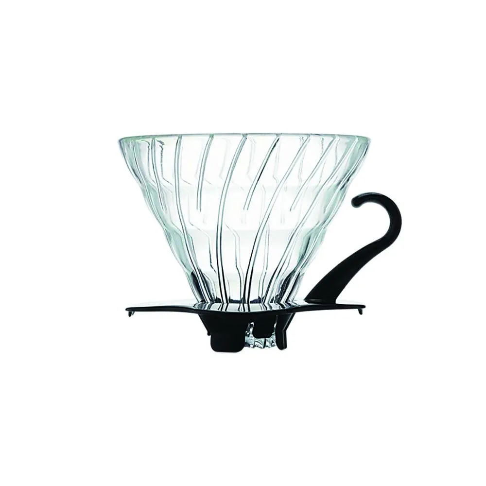 Hario V60 Glass Coffee Dripper Black Size 02