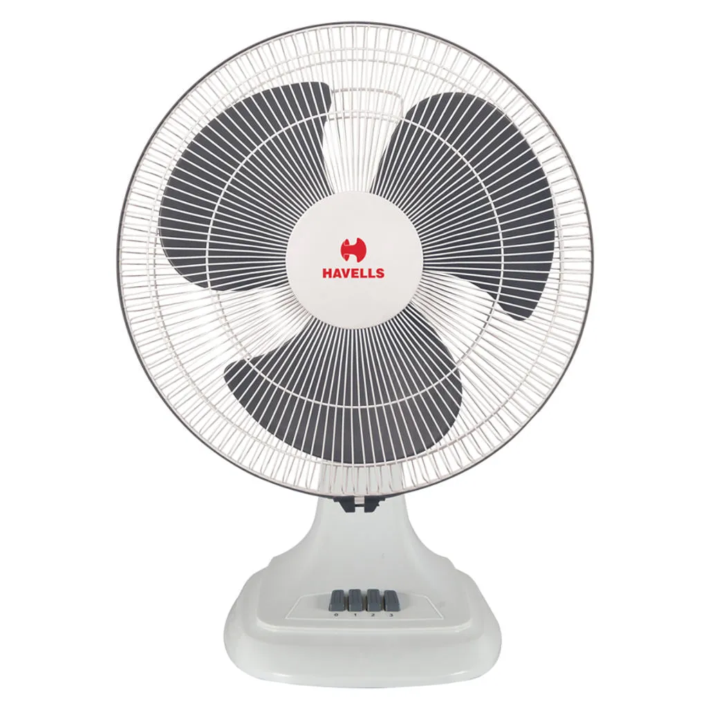 Havells Accelero HS Table Fan 400mm White Grey