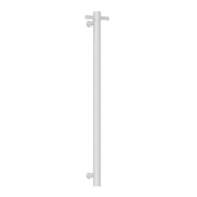 Heated Vertical Towel Rail 900MM Matte White