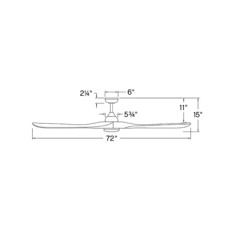 Hinkley 903872F Swell Illuminated 72" Ceiling Fan with LED Light Kit