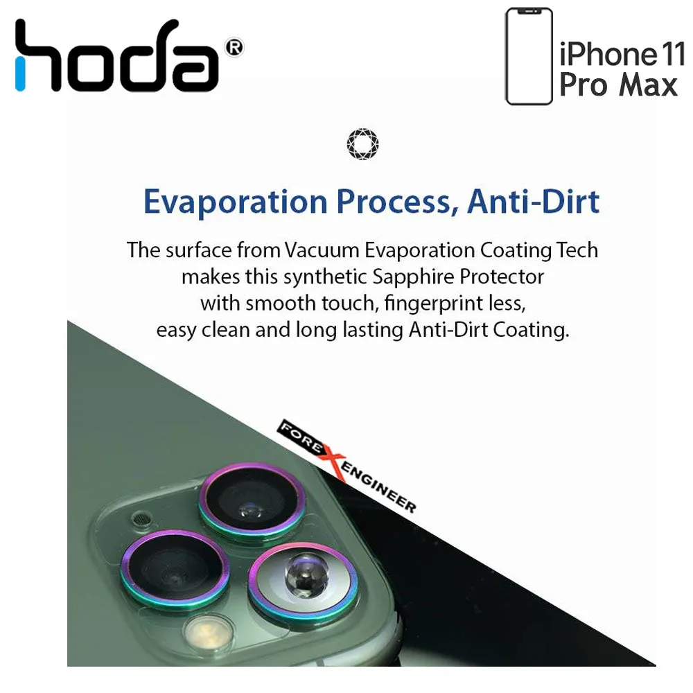 Hoda Sapphire Lens Protector for iPhone 11 Pro Max - 3 pcs - Gold Color