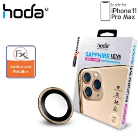 Hoda Sapphire Lens Protector for iPhone 11 Pro Max - 3 pcs - Gold Color